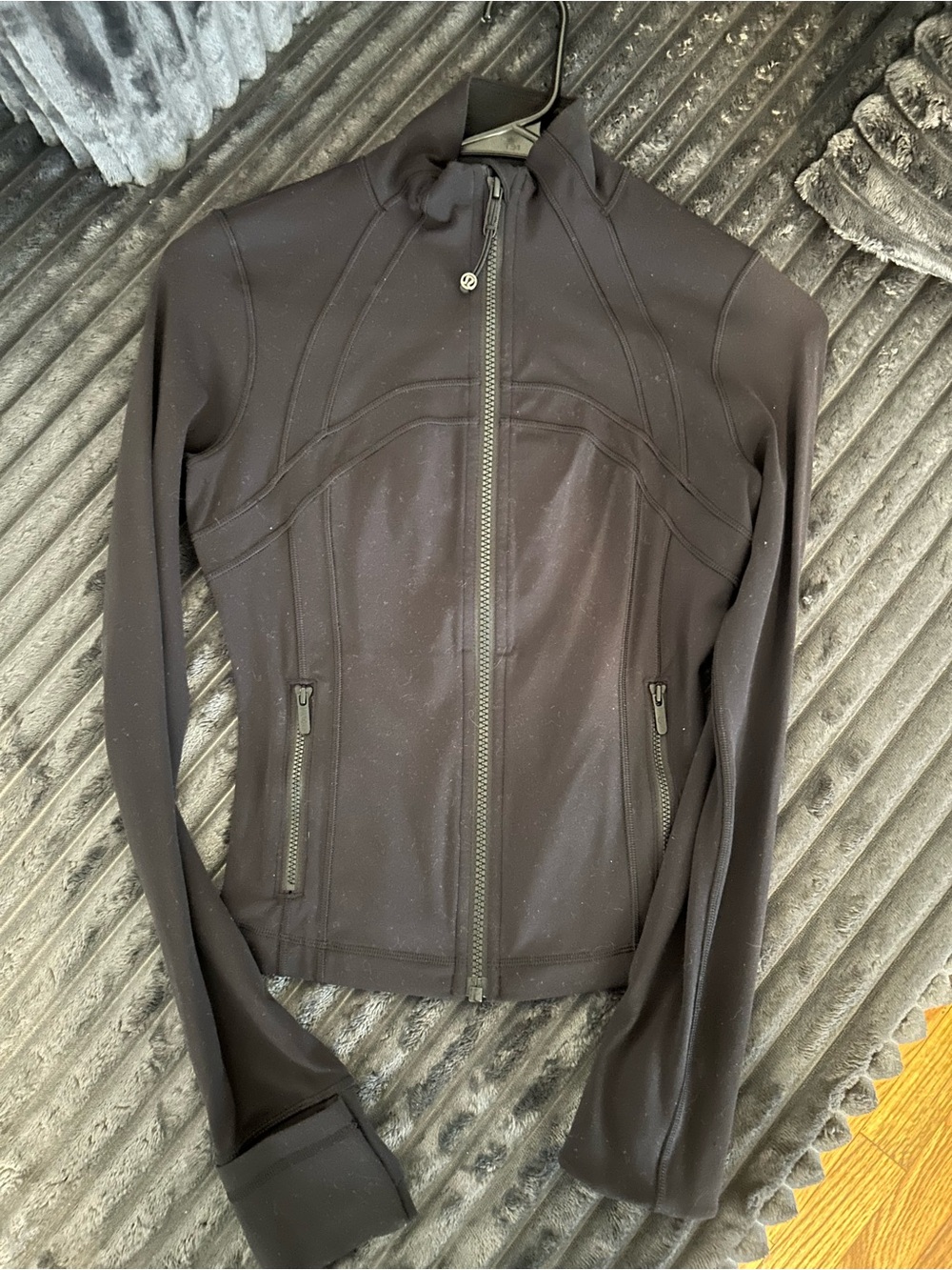 lululemon athletica Black Full-Zip Bombers Style Athletic Jacket